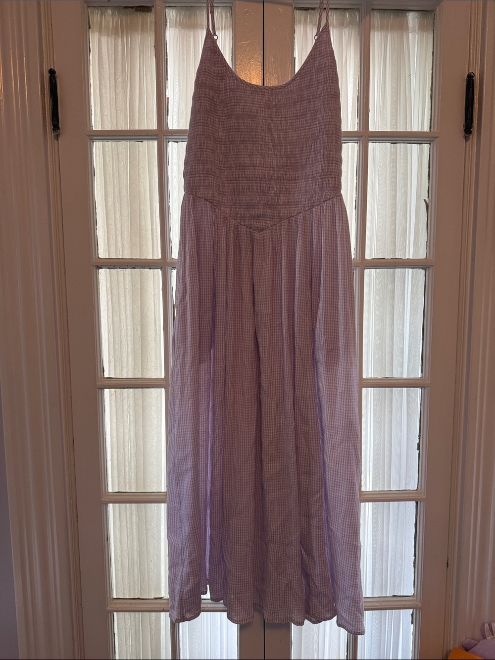 Aerie Lilac Smocked Tank Dress